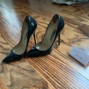 Jimmy Choo black patent leather Anouk Sz 37